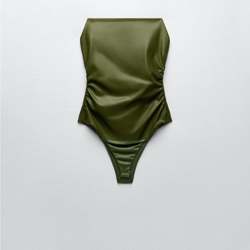 Faux Leather Bodysuit